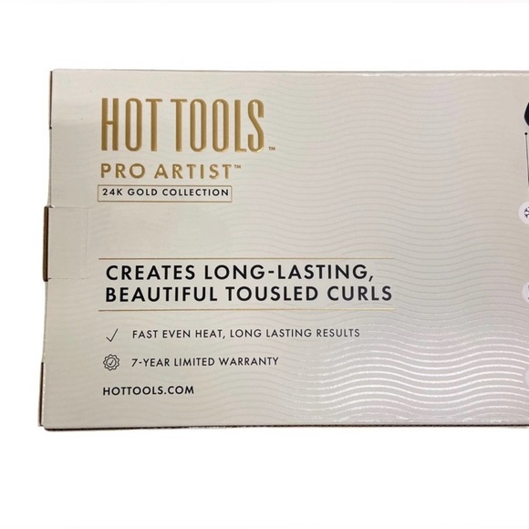 HOT TOOLS Pro Artist 24k Gold Extra Long Curling Iron/Wand 11/4" Barrel NEW - Picture 5 of 5